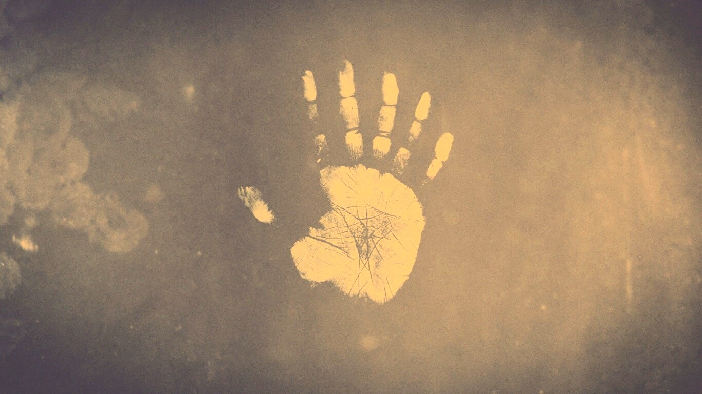 Необычный отпечаток руки обои