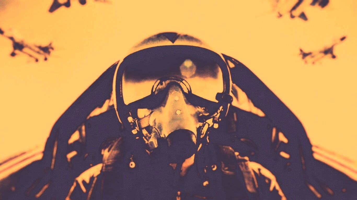 Пилот истребителя обои