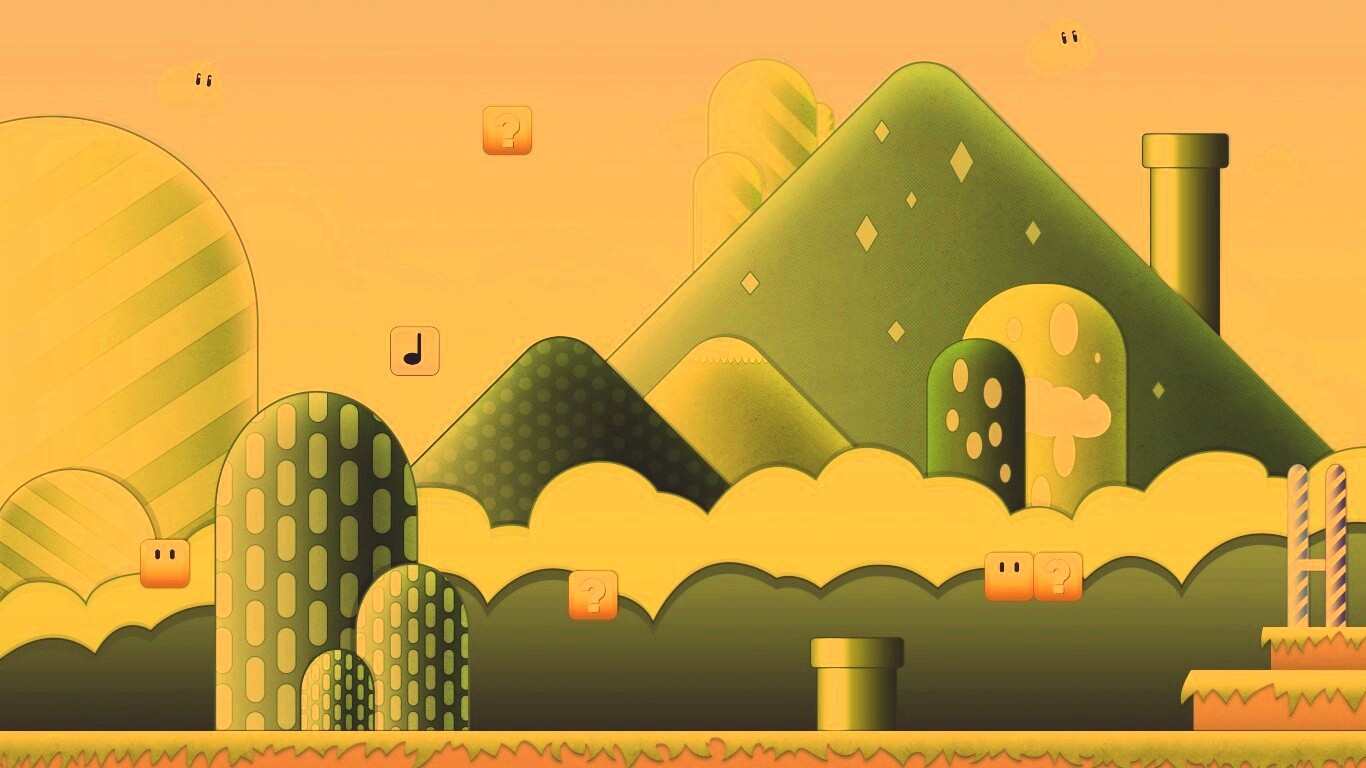 Мир Супермарио обои