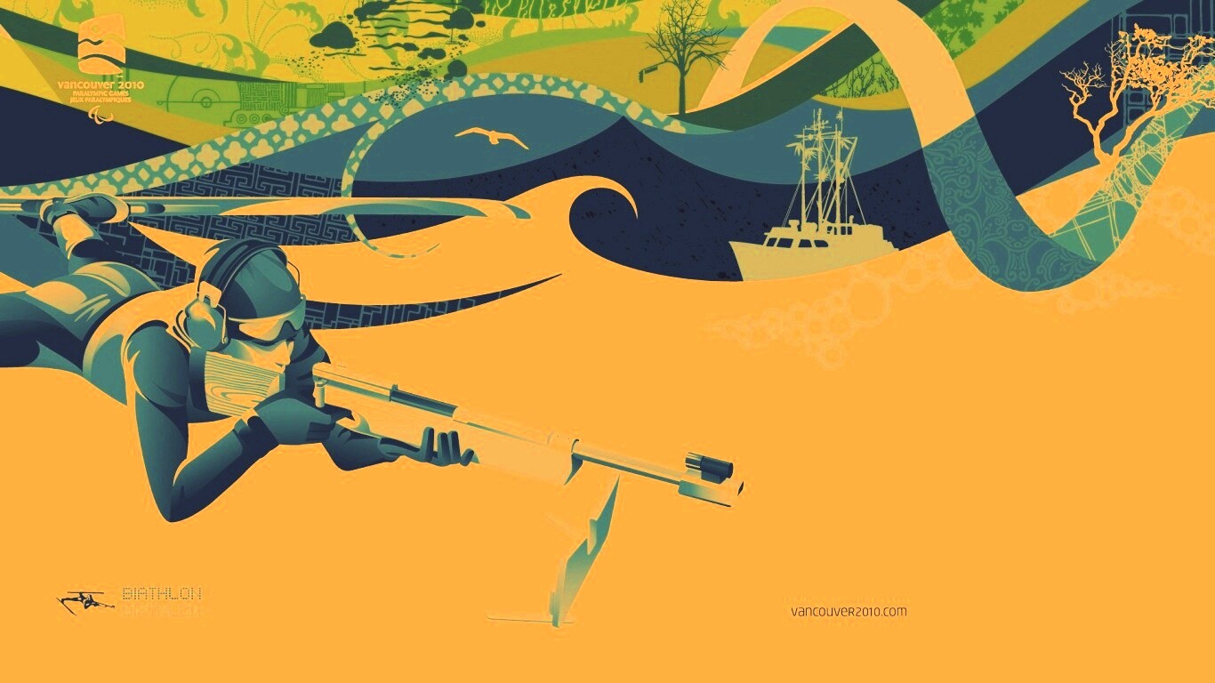 Олимпиада в Ванкувере 2010: Биатлон обои