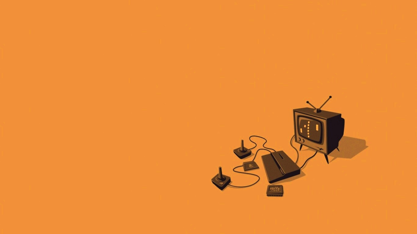 Приставка и телевизор обои