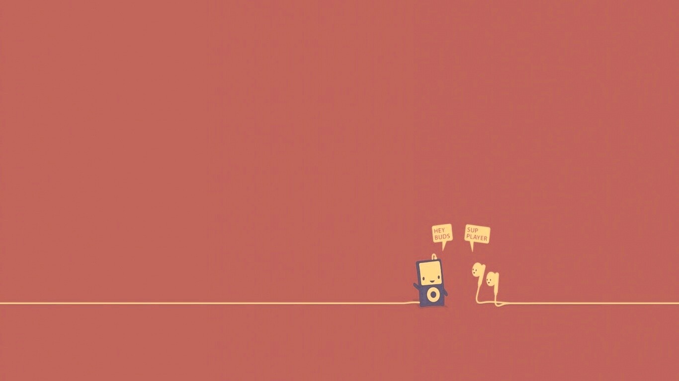 Плеер и наушники обои