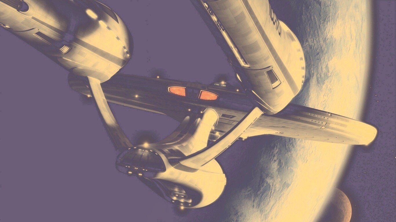 Космический корабль Enterprise из Star Trek обои