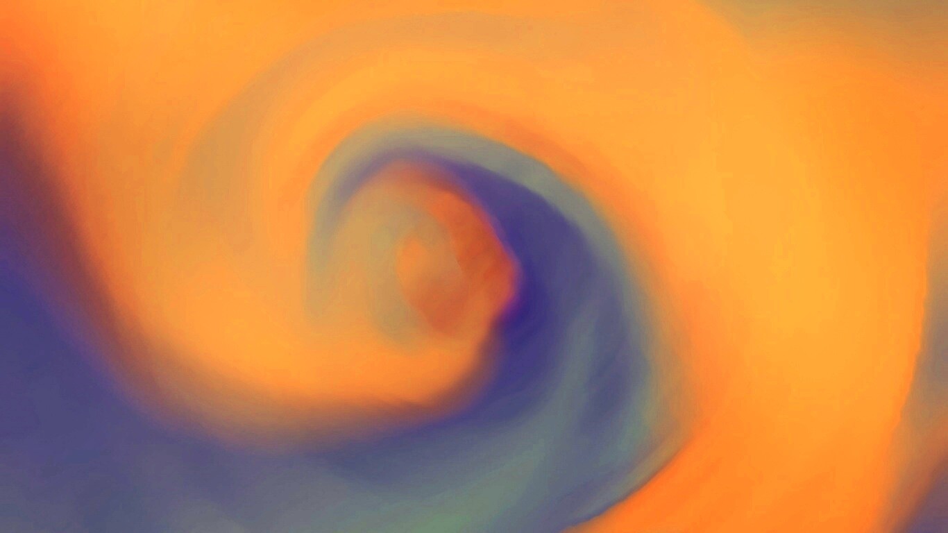 Жёлто-синие завихрения обои