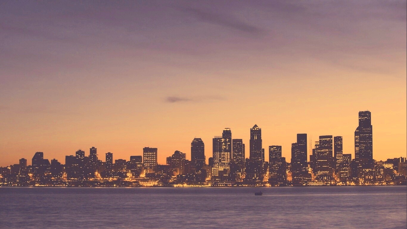 Пейзаж Сиэтла обои