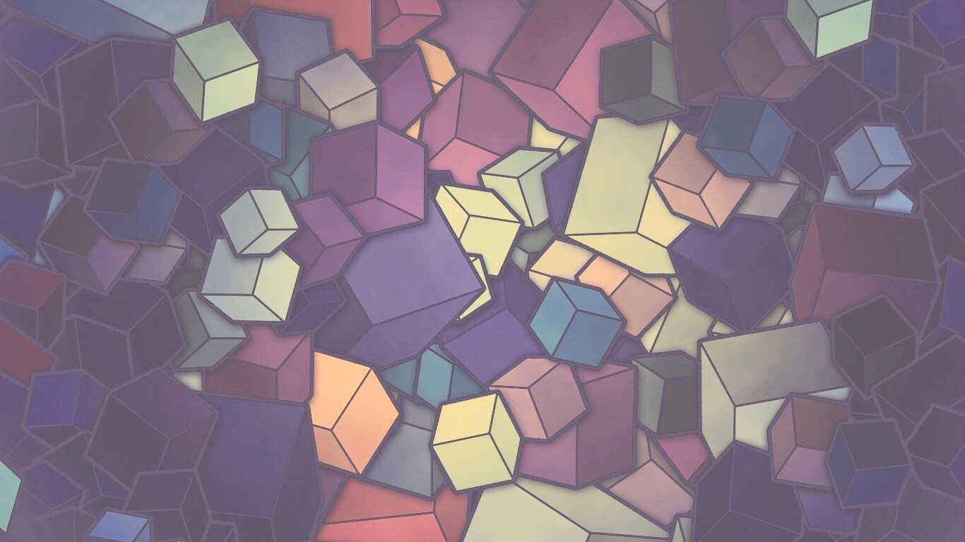 Кубики обои