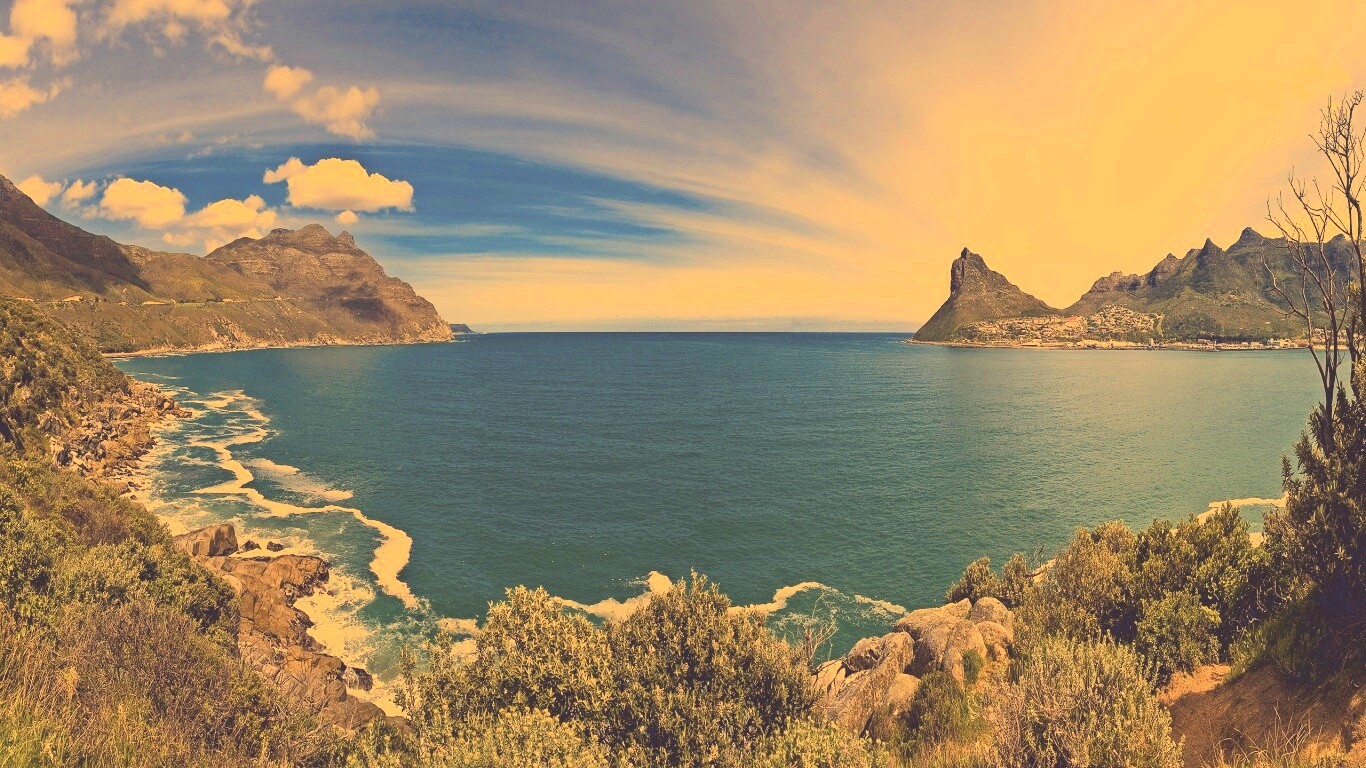 Красивая бухта обои