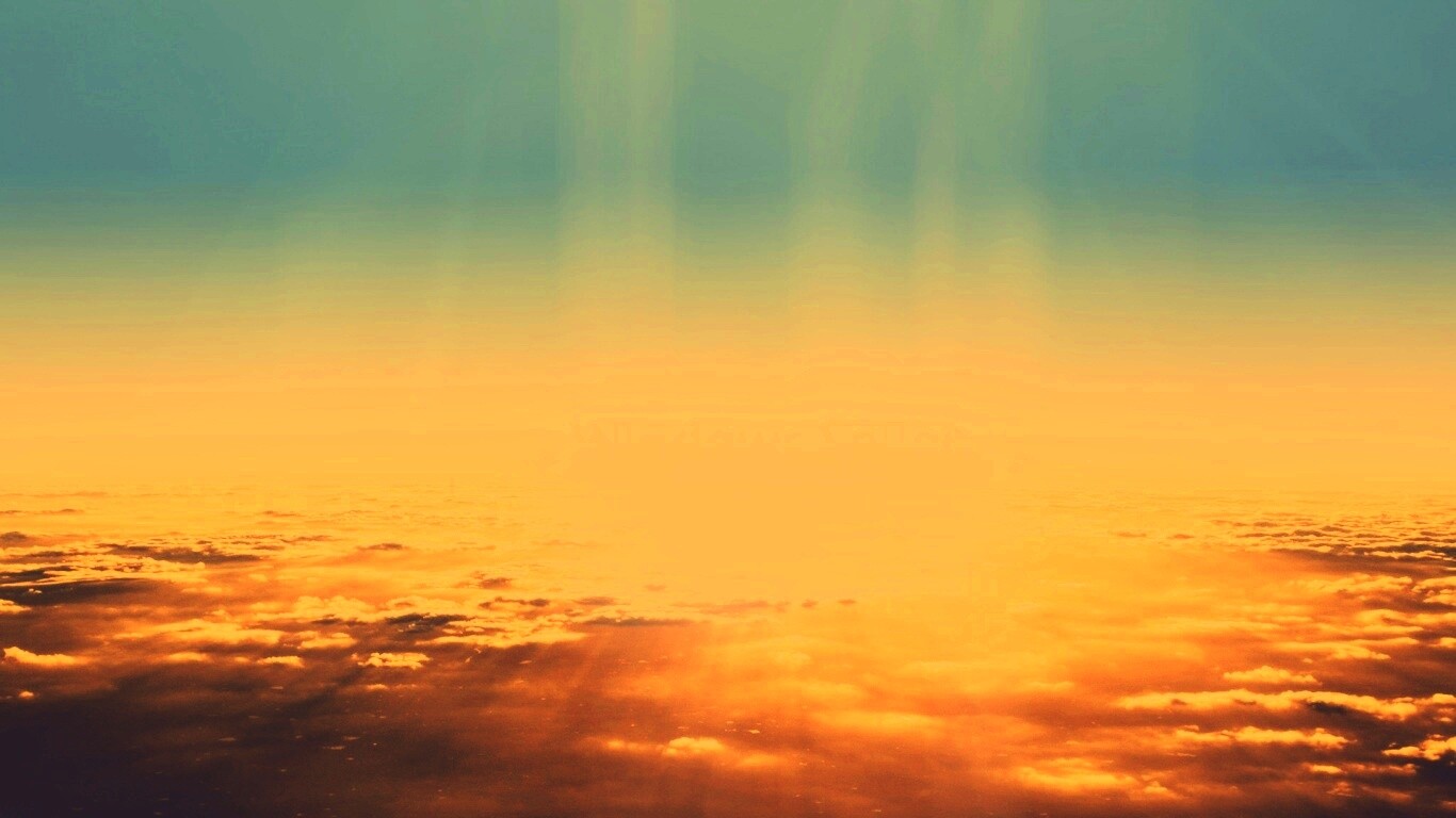 Восход над облаками обои