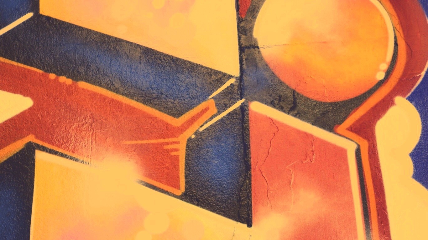 Граффити на стене обои