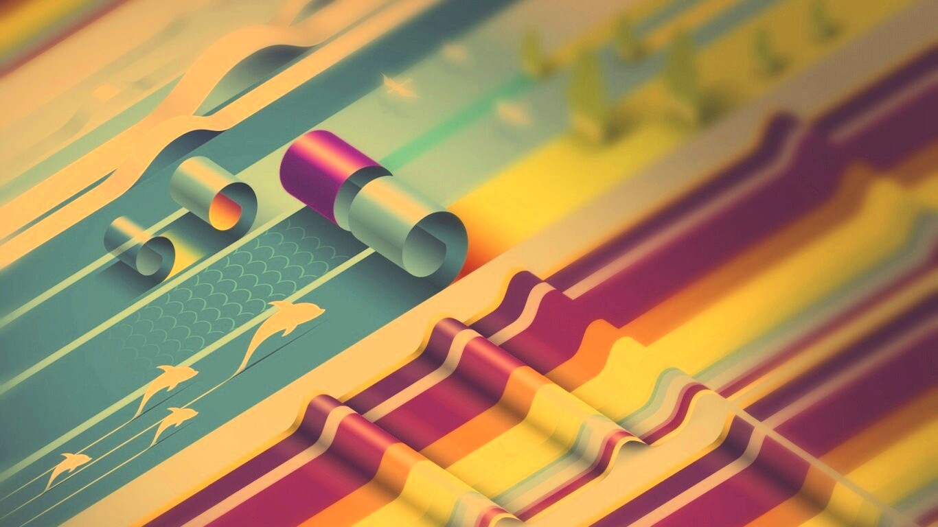 Аппликация из цветной бумаги обои