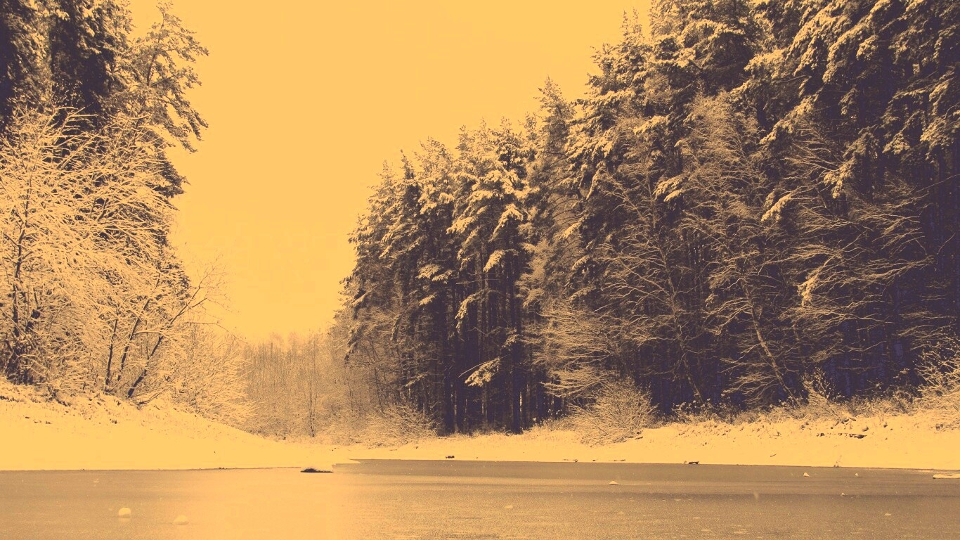 Зимняя дорога обои