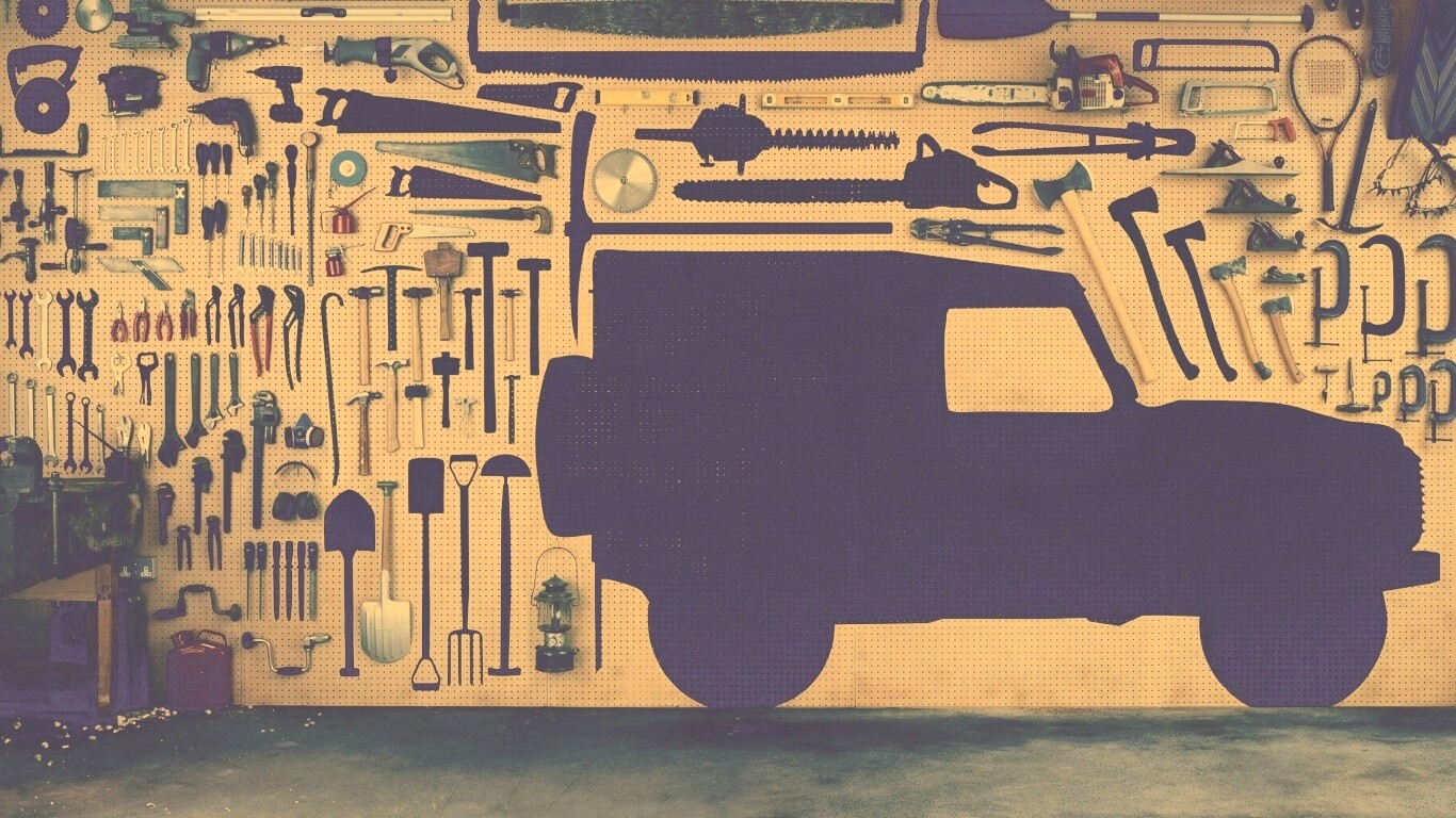 Типичный гараж обои