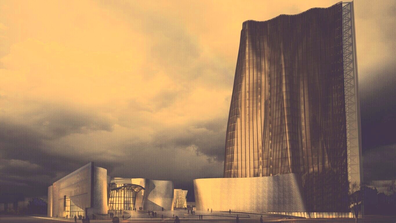 Здание обои