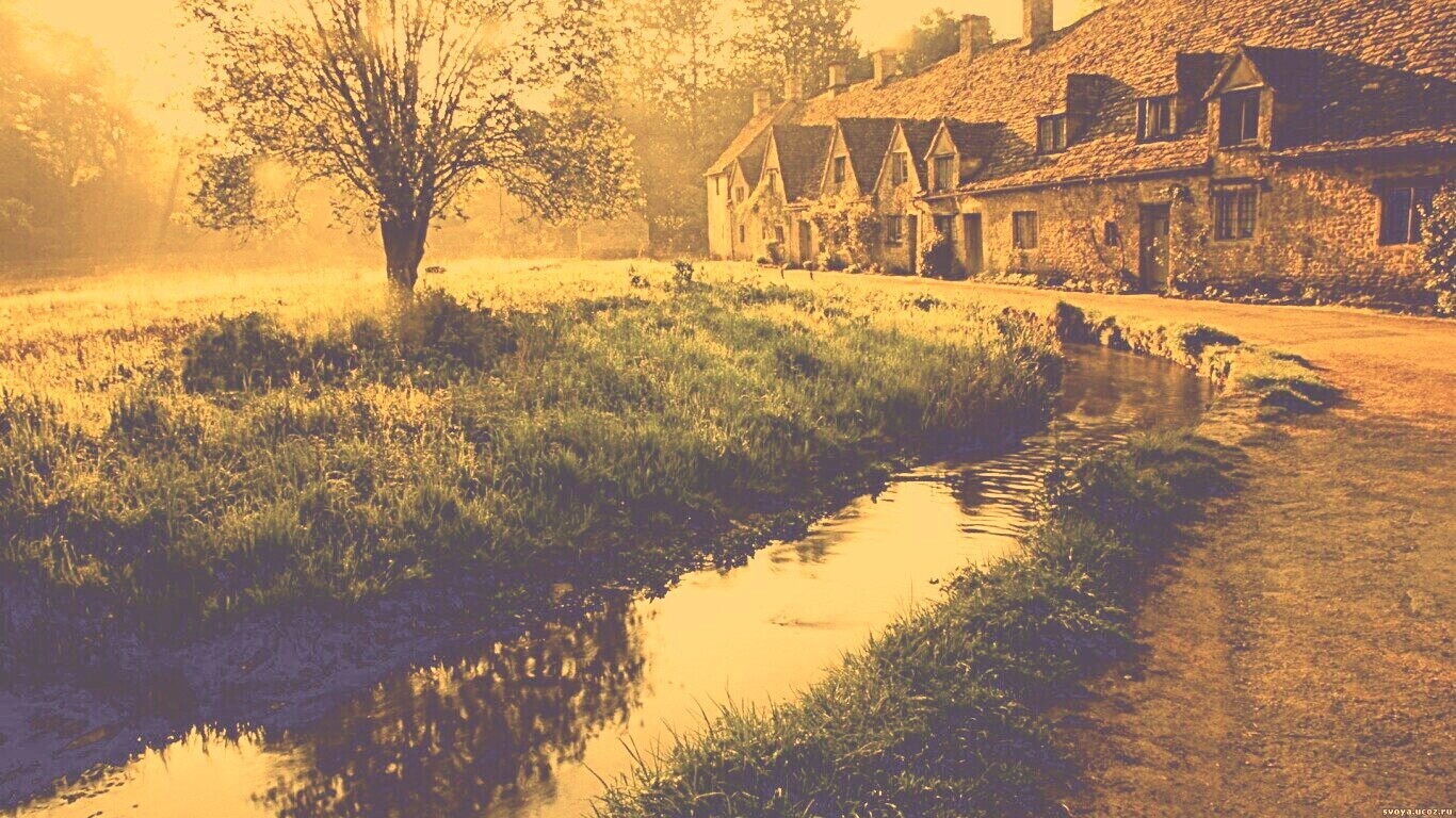 Домик в Англии обои