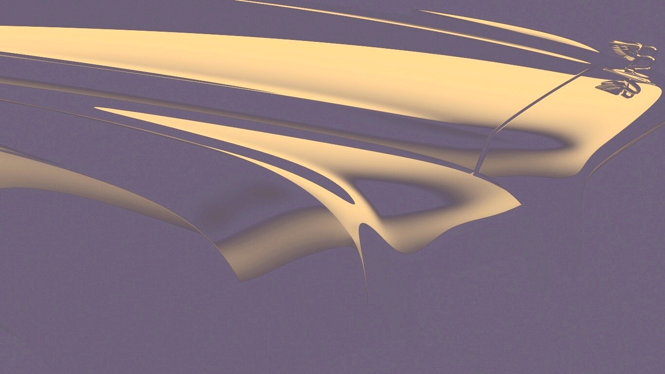 Капот чёрного авто обои