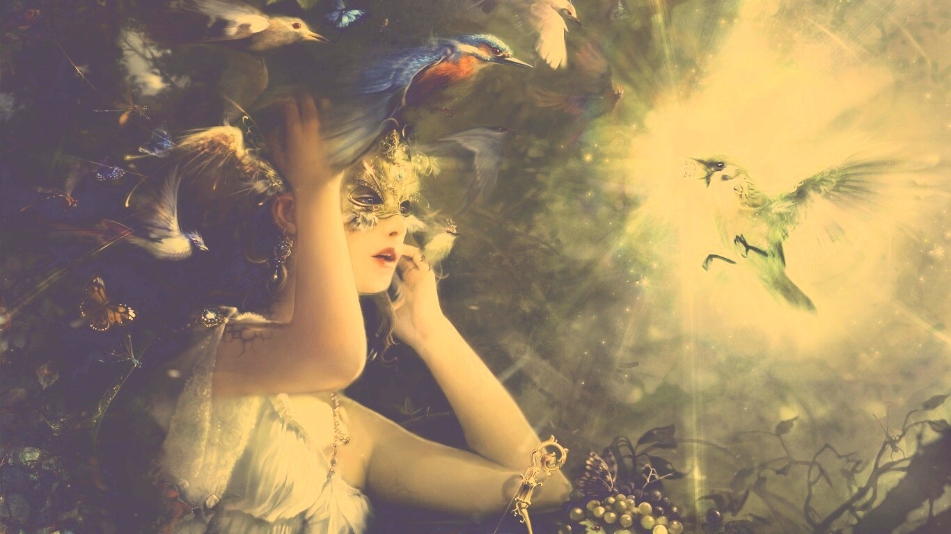 Птицы счастья обои