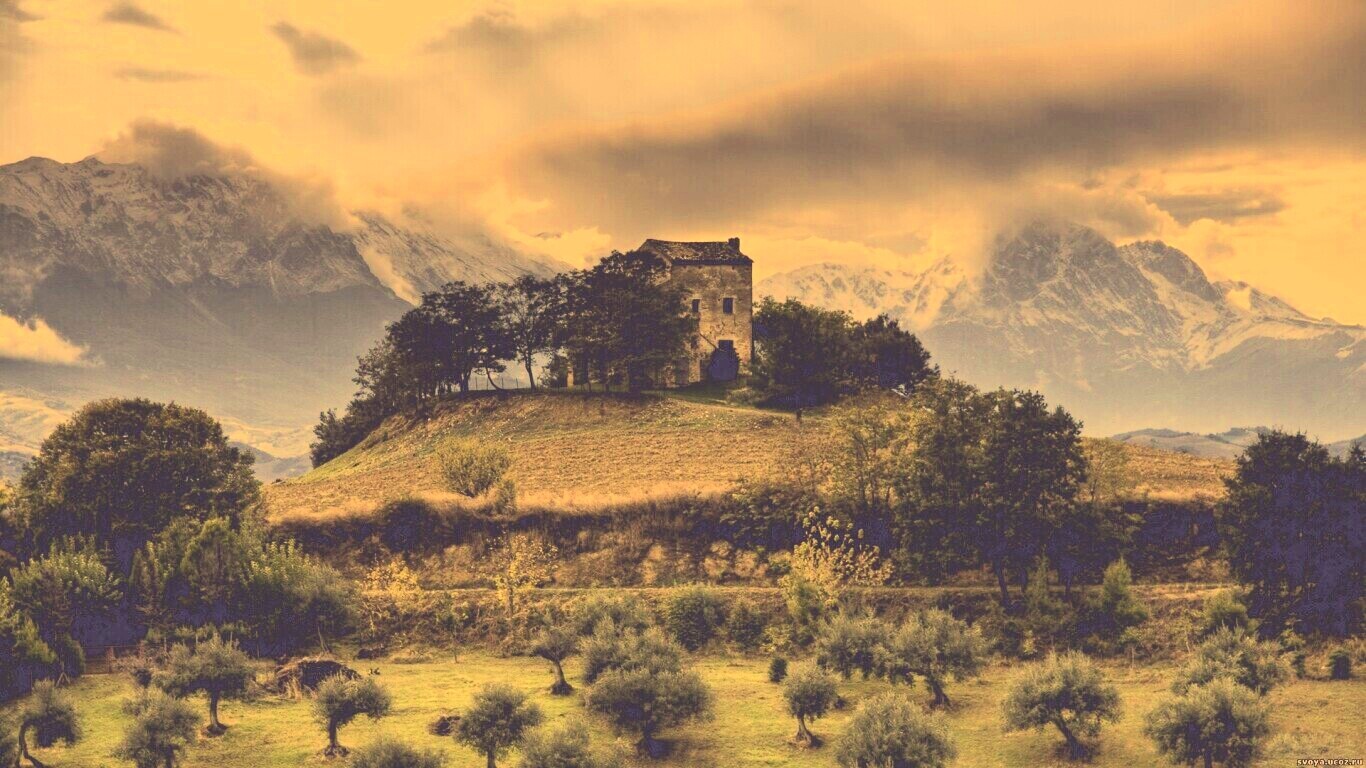 Горный пейзаж обои