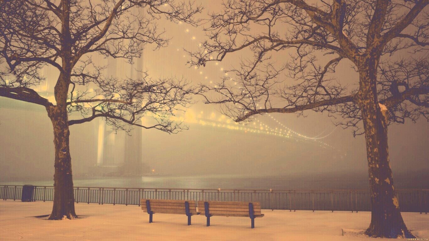 Вечер в Нью-Йорке обои