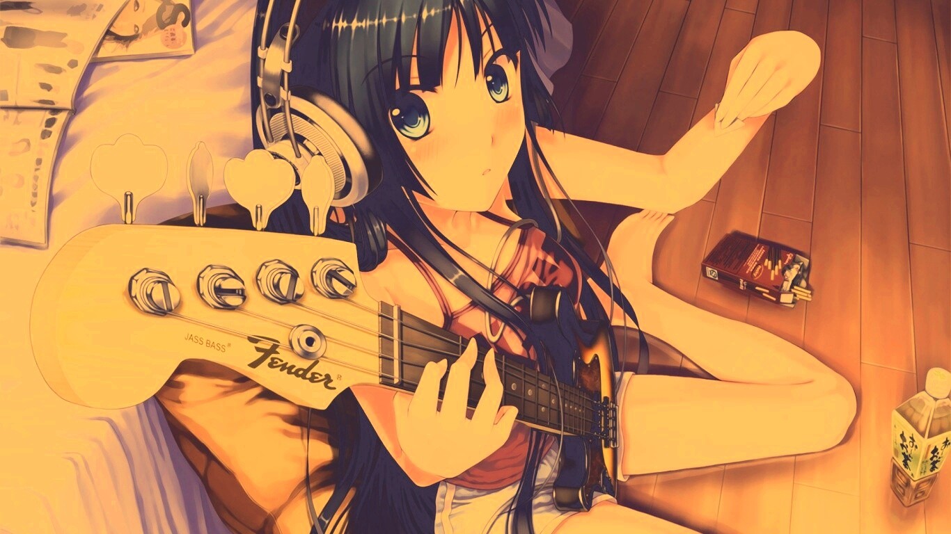 Лоли с гитарой обои