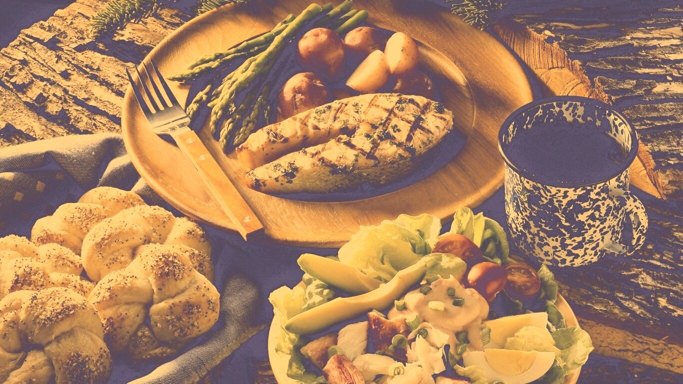 Сытный обед обои