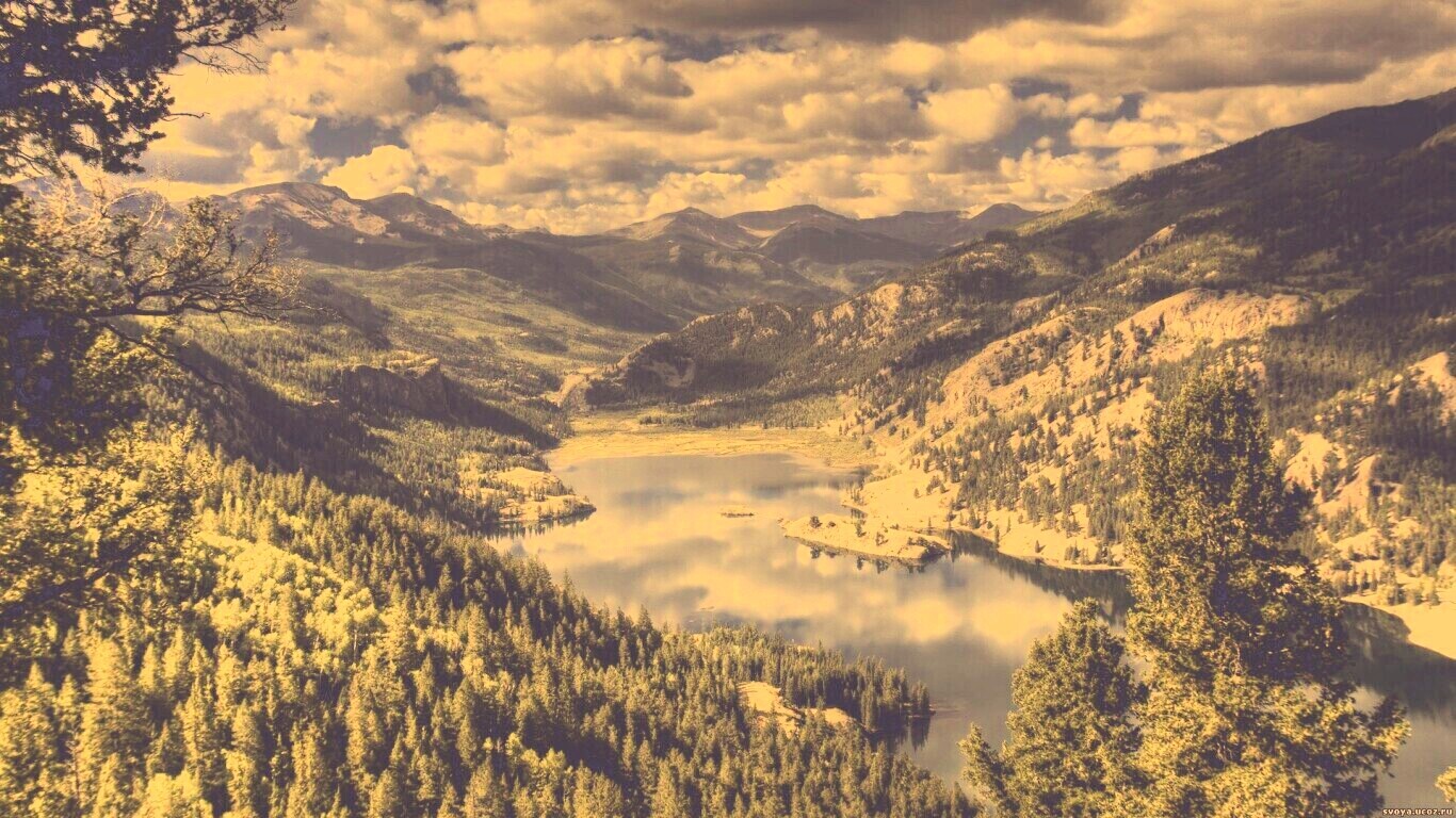 Горное озеро обои