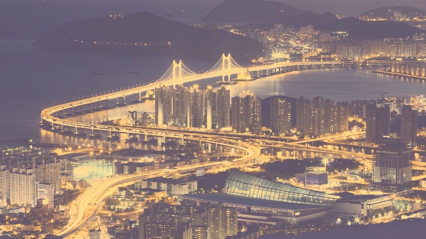 Ночной город обои