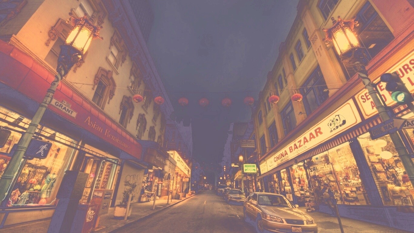 Китайский квартал обои