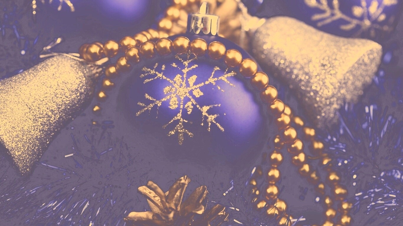 Новогодние украшения для елки обои