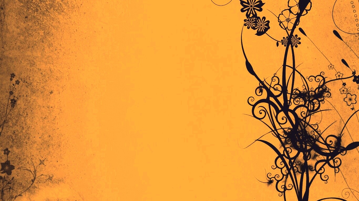 Фон с красивым черным узором обои