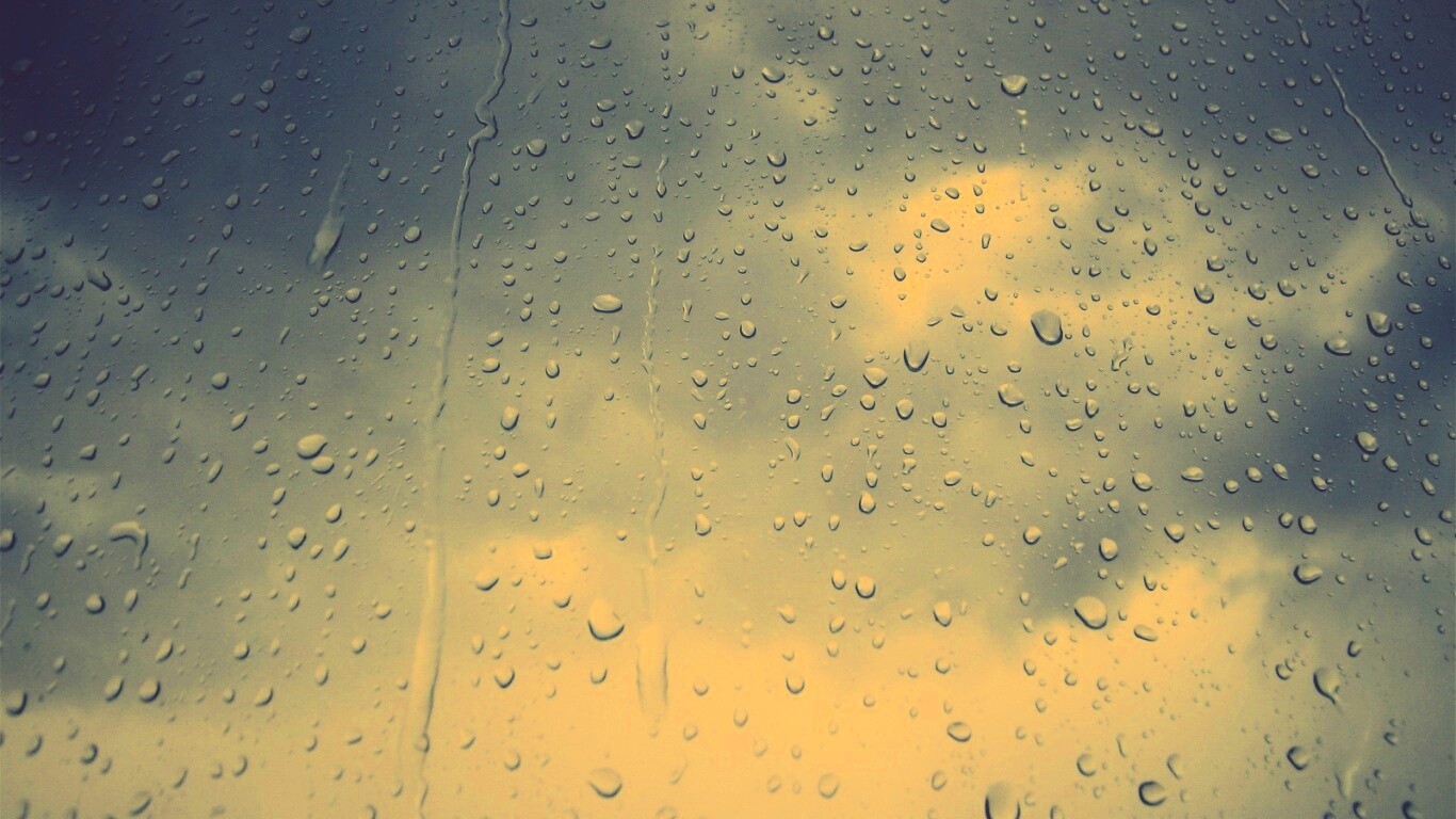 Капли на стекле обои