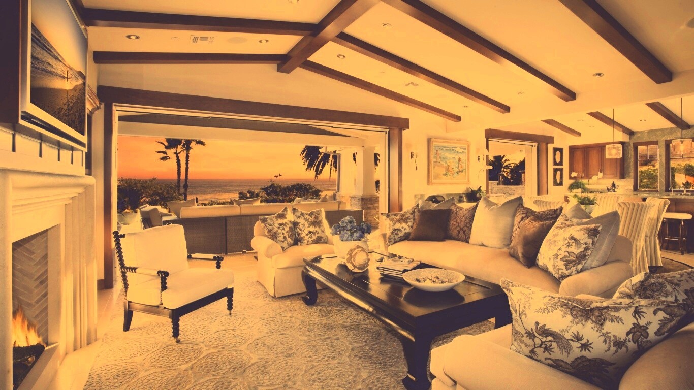 Уютная гостиная обои