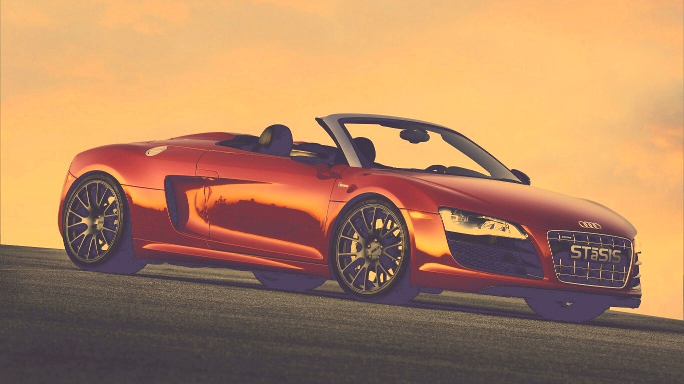 Красная Audi обои