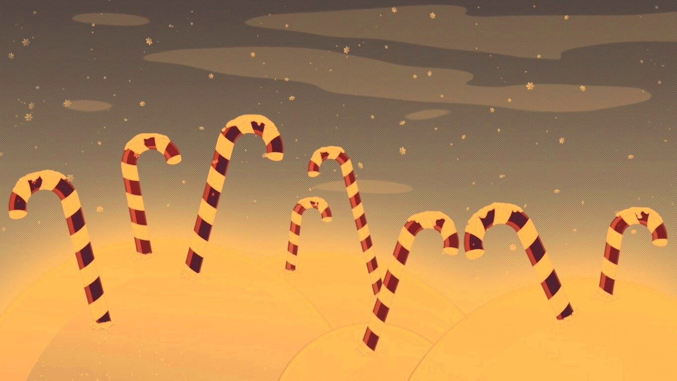 Леденцы в сугробах обои