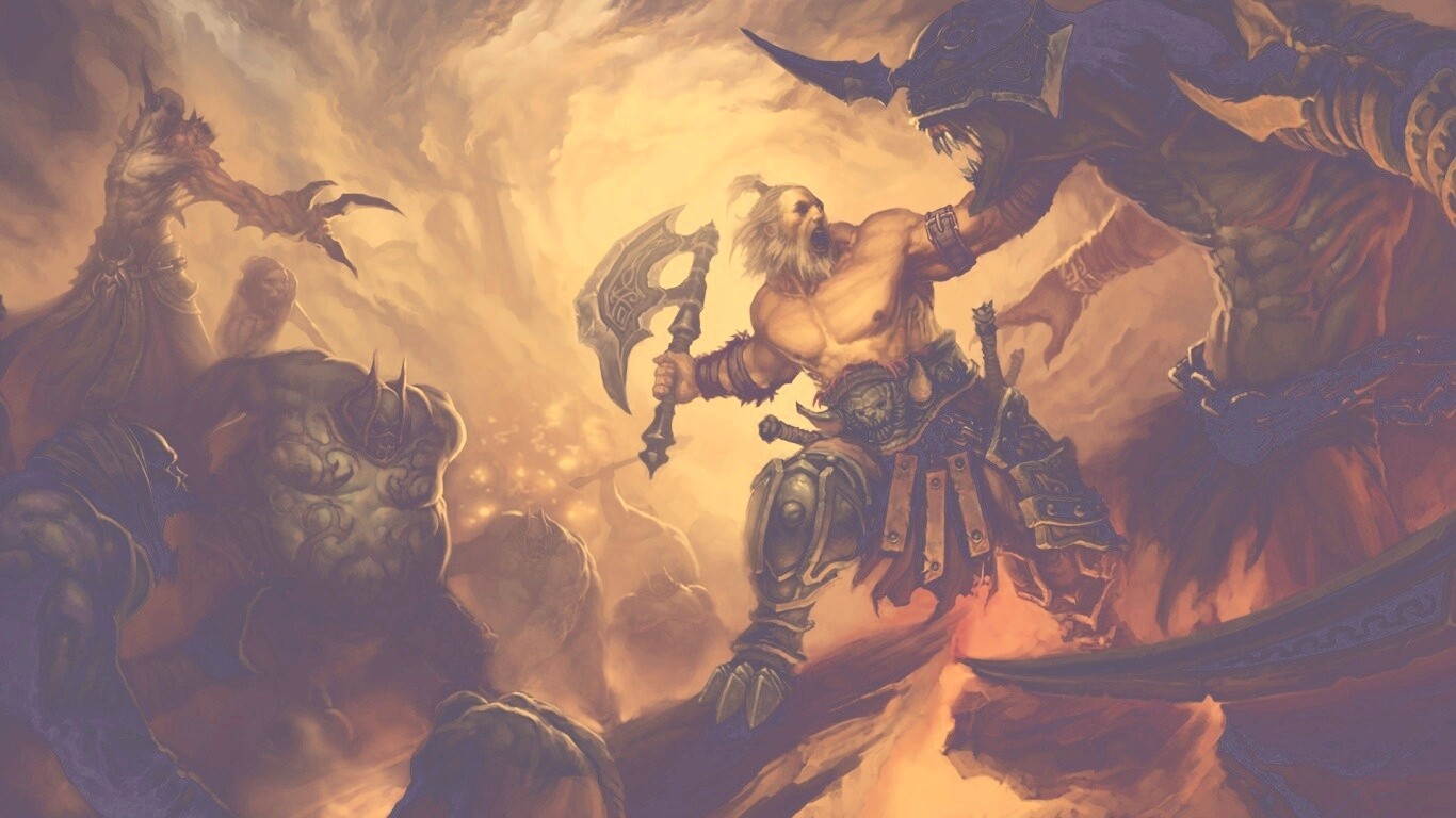 Варвар из Diablo 3 обои