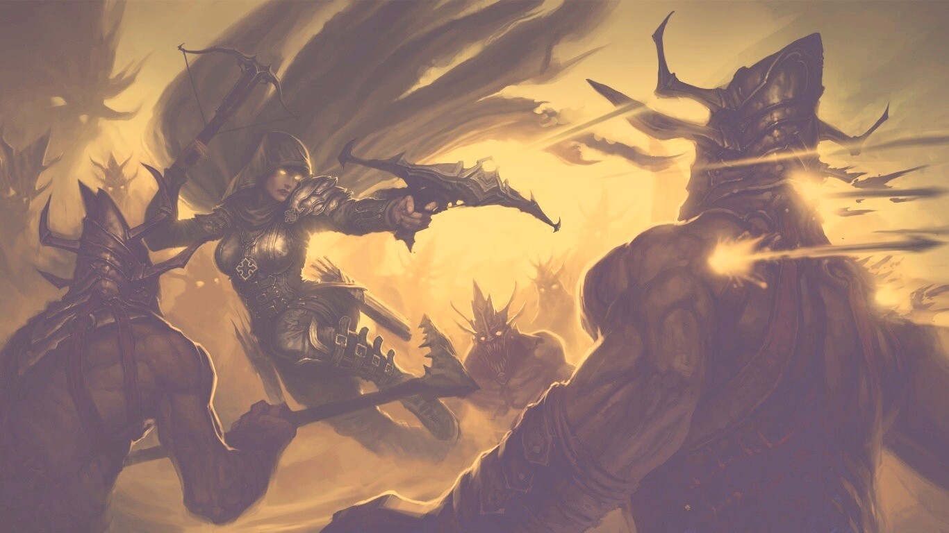 Охотник на демонов из Diablo 3 обои