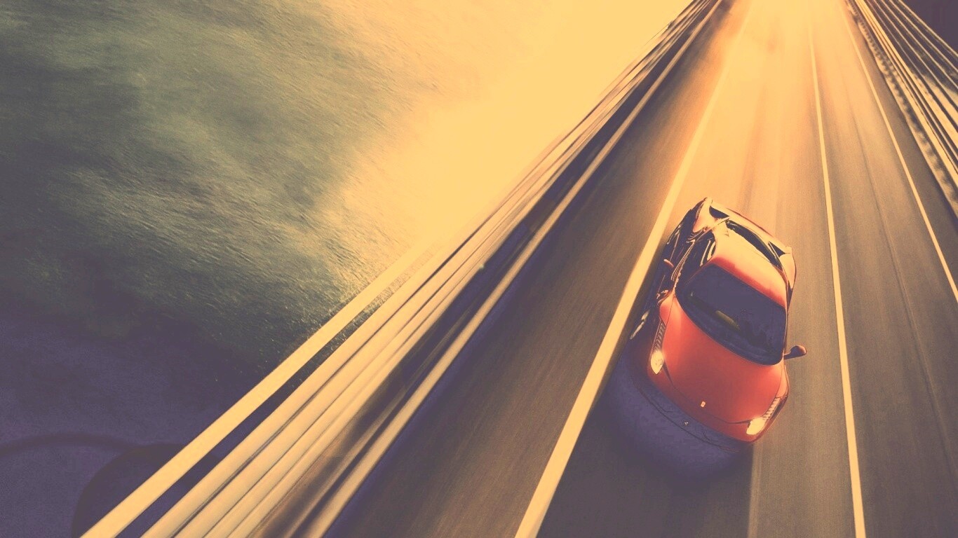 Суперкар на трассе обои