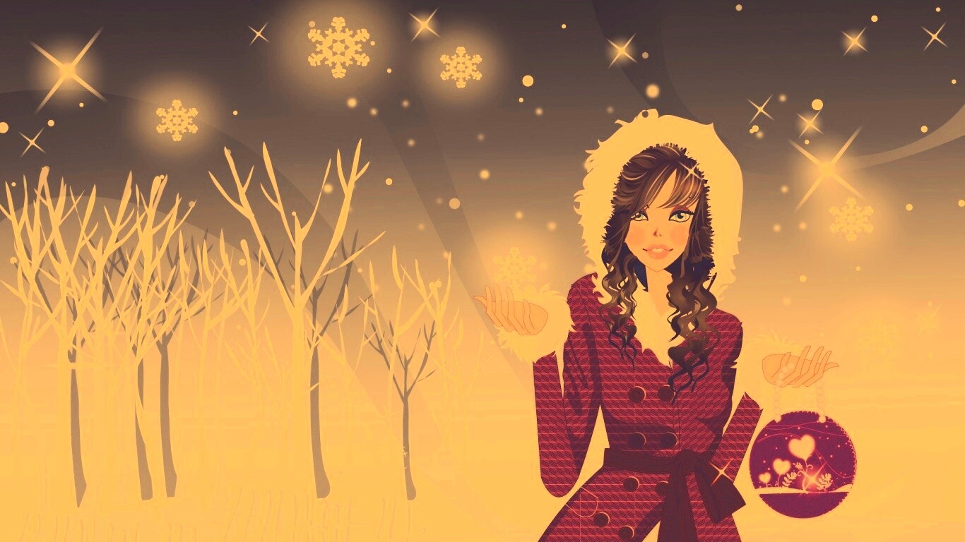 Модный новый год обои