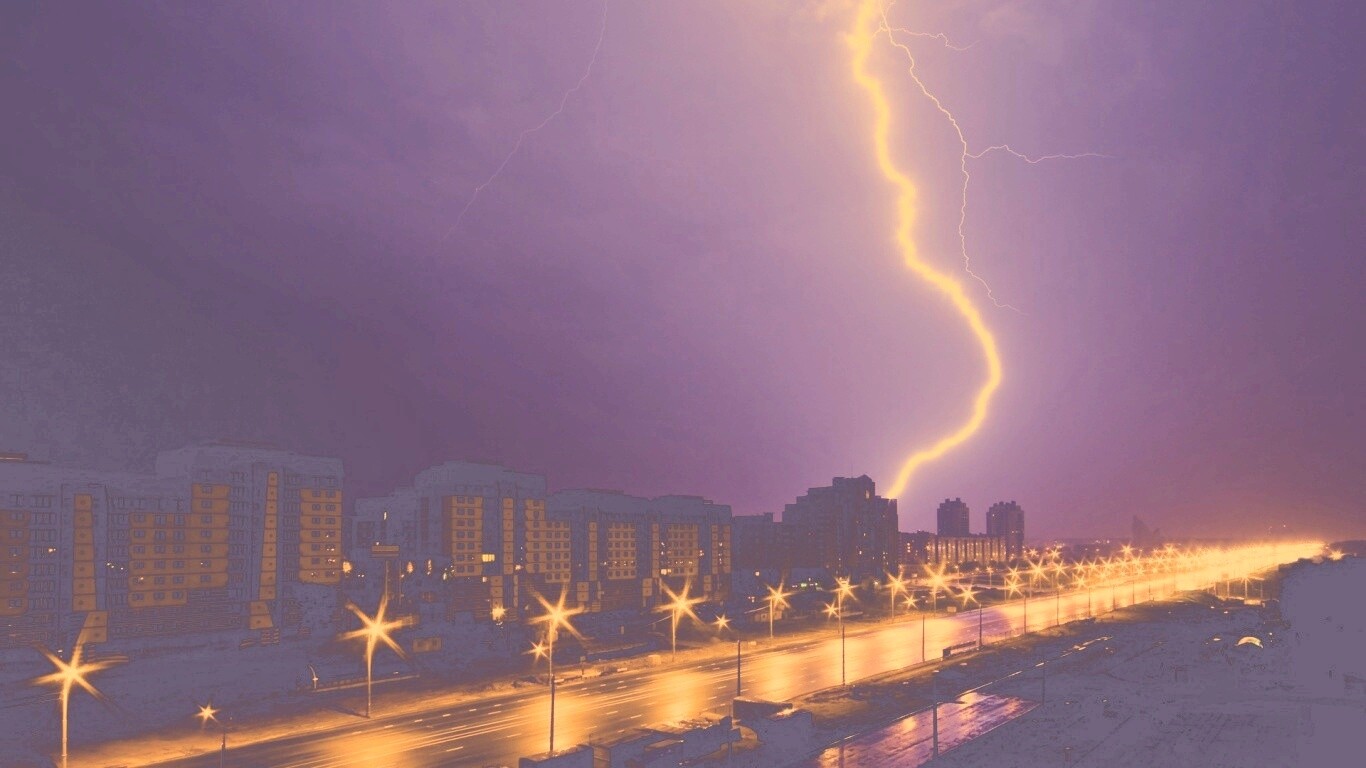 Молния обои