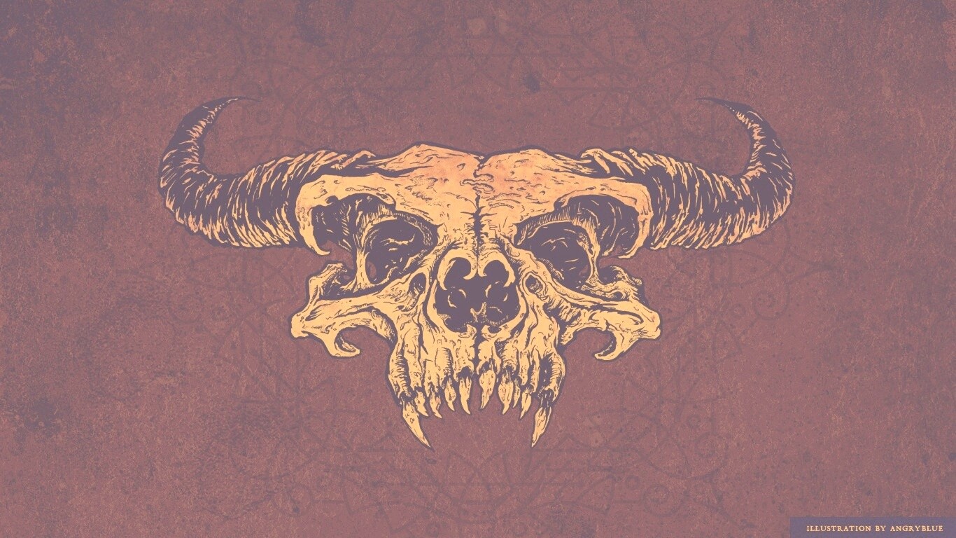 Череп дьявола обои