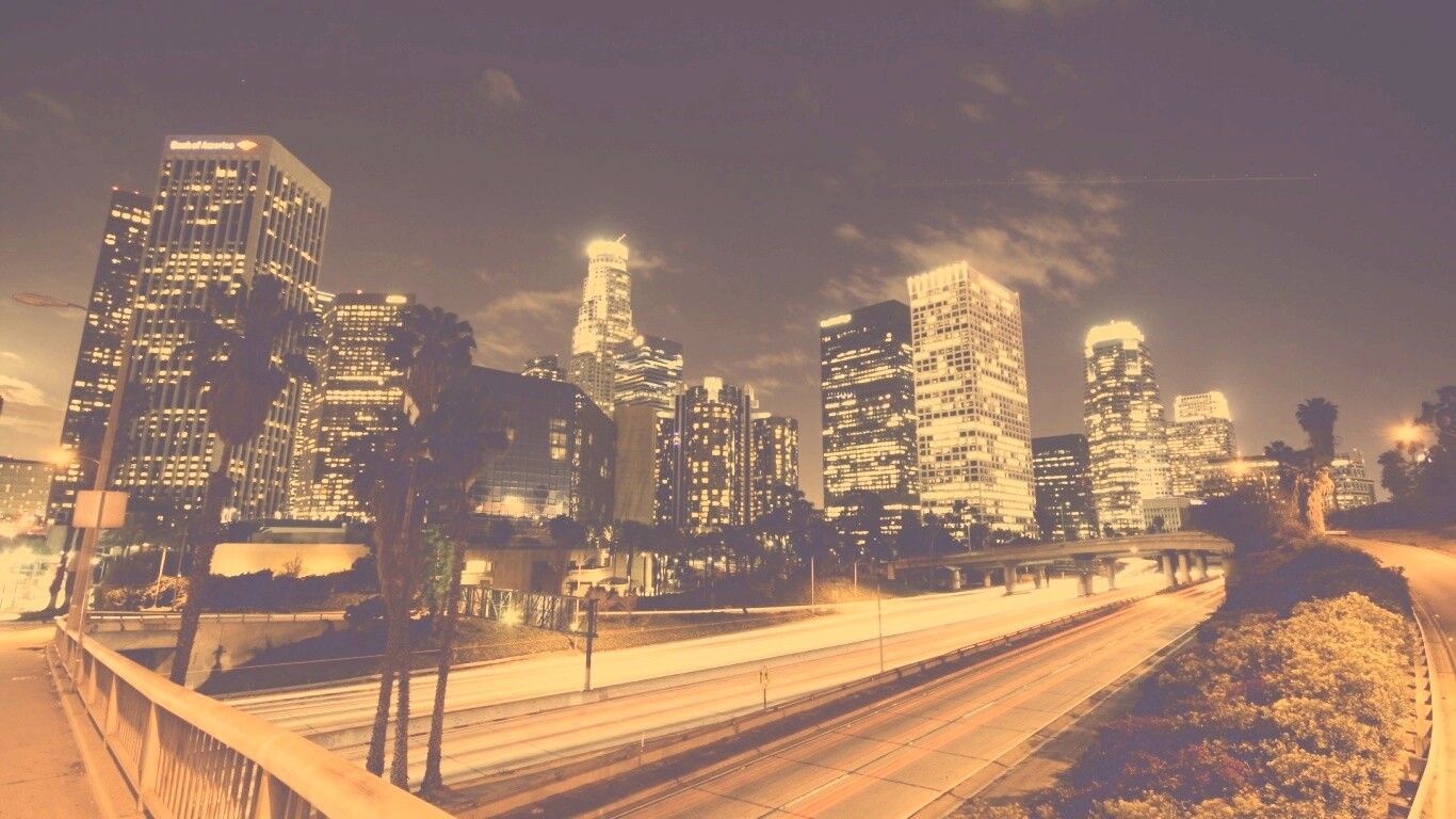 Ночной город обои