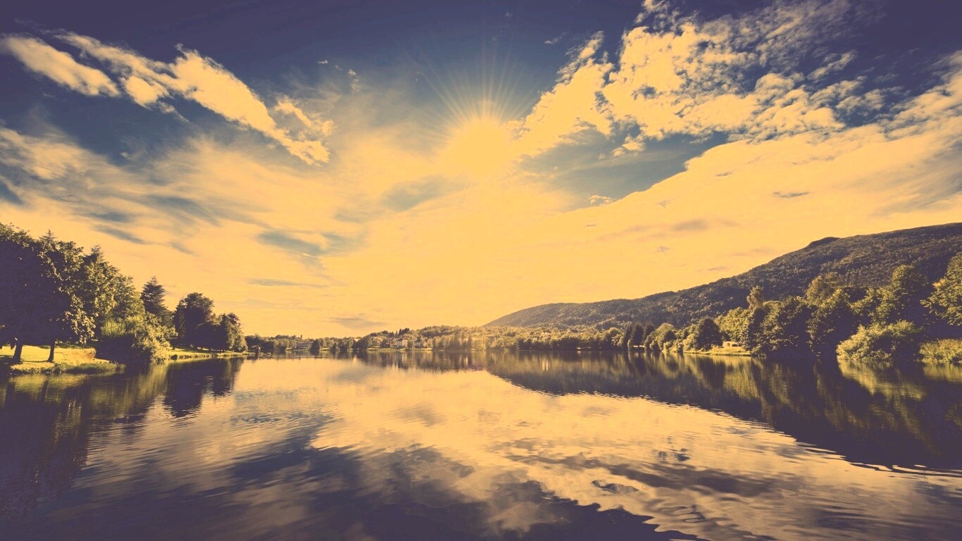 Норвежская река обои