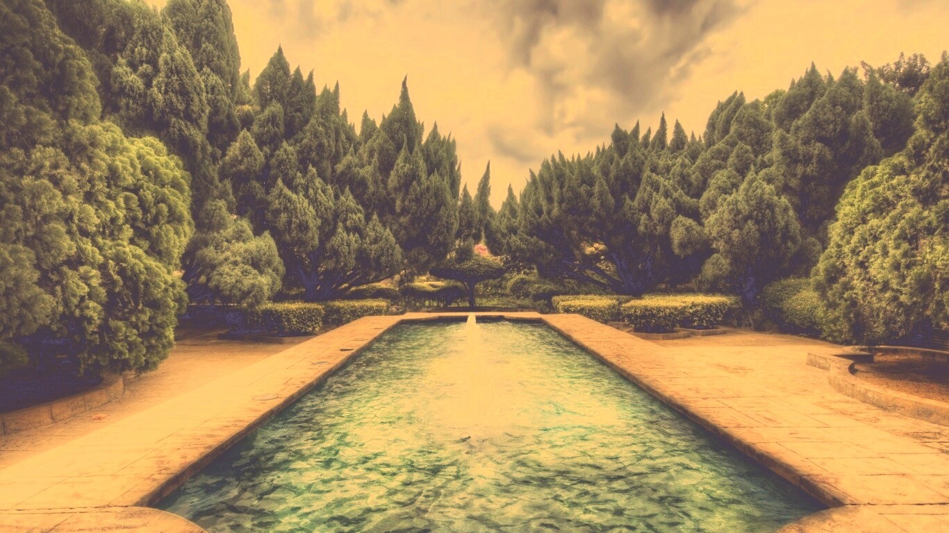 Фонтан в заповеднике обои