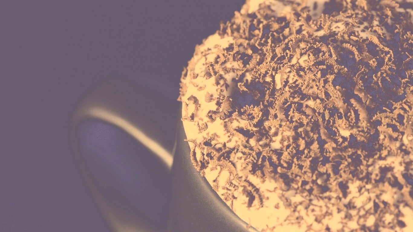 Кофе со сливками и шоколадом обои