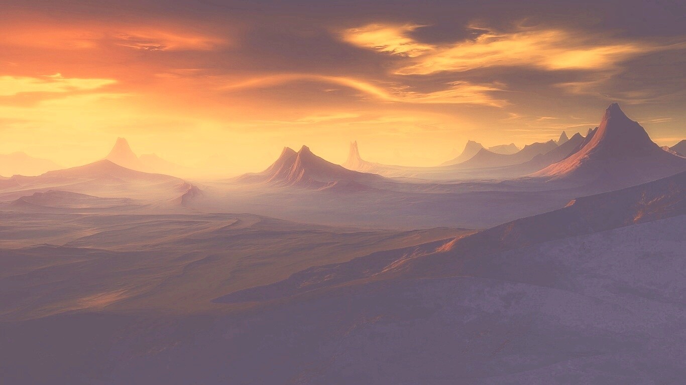 Инопланетный ландшафт обои