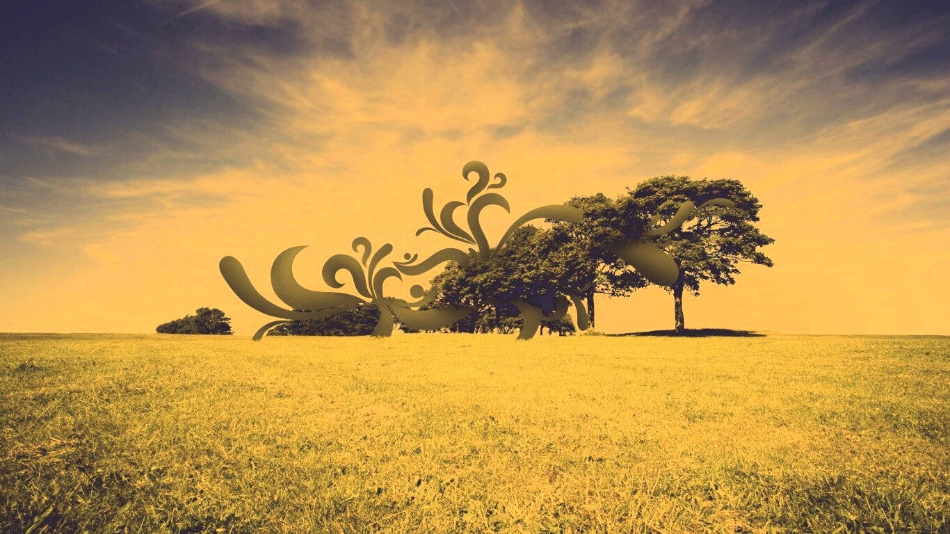 На равнине обои