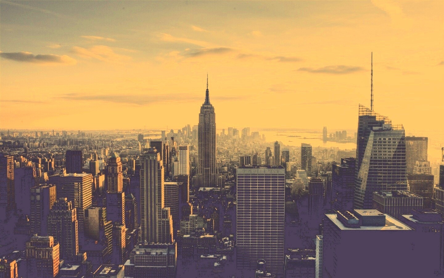 Большой город обои