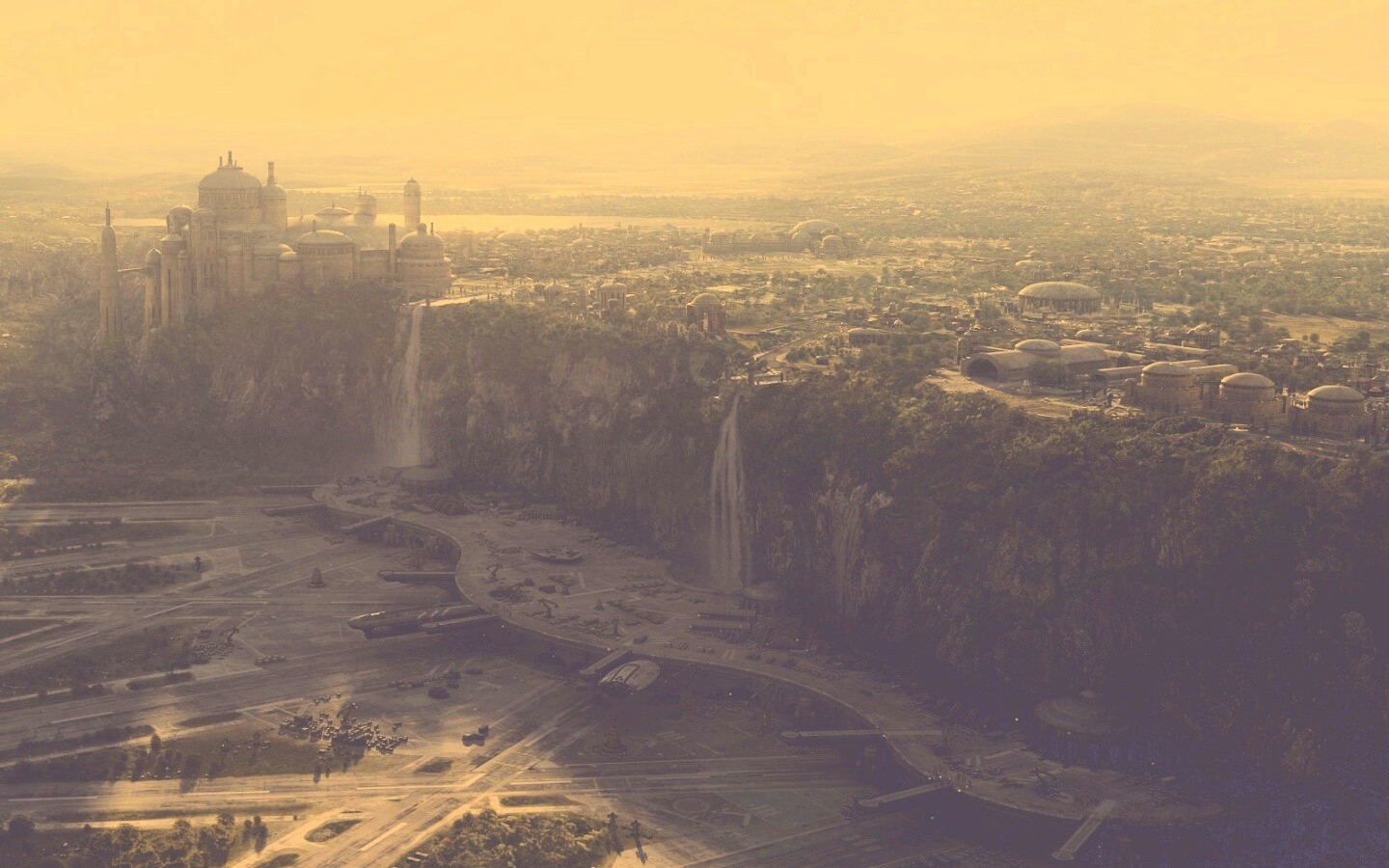 Космопорт в джунглях обои