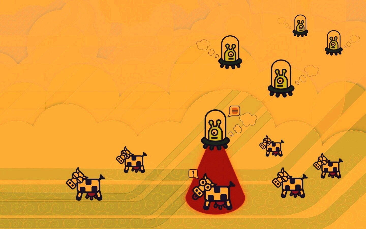 Пришельцы воруют коров обои