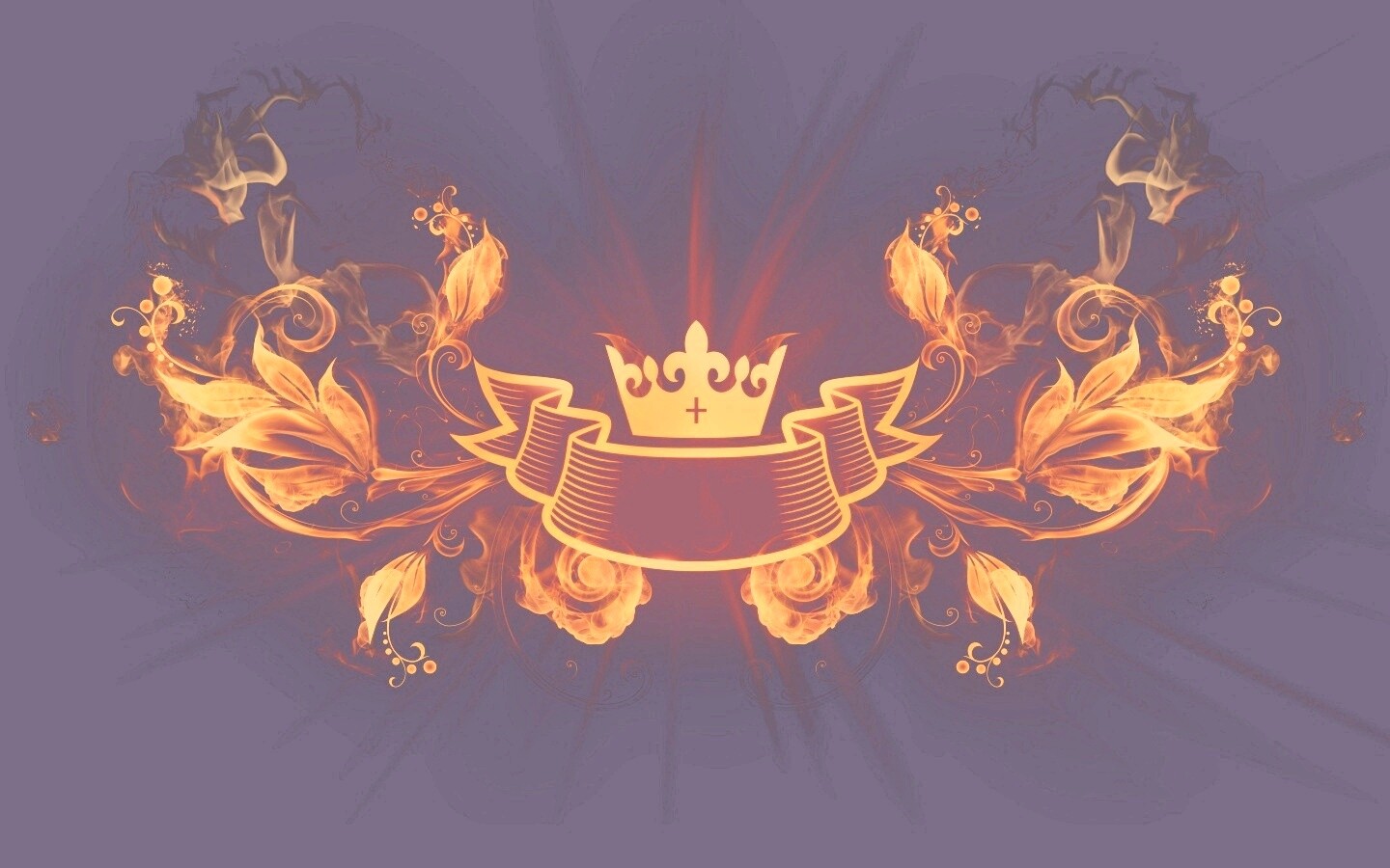 Пламенные цветы обои