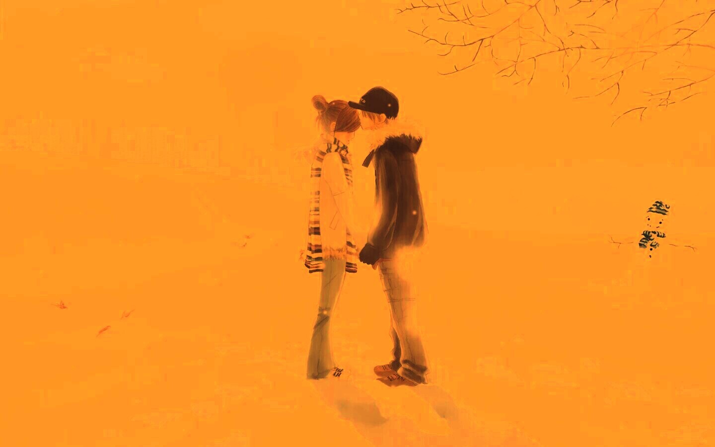 Влюбленная пара обои